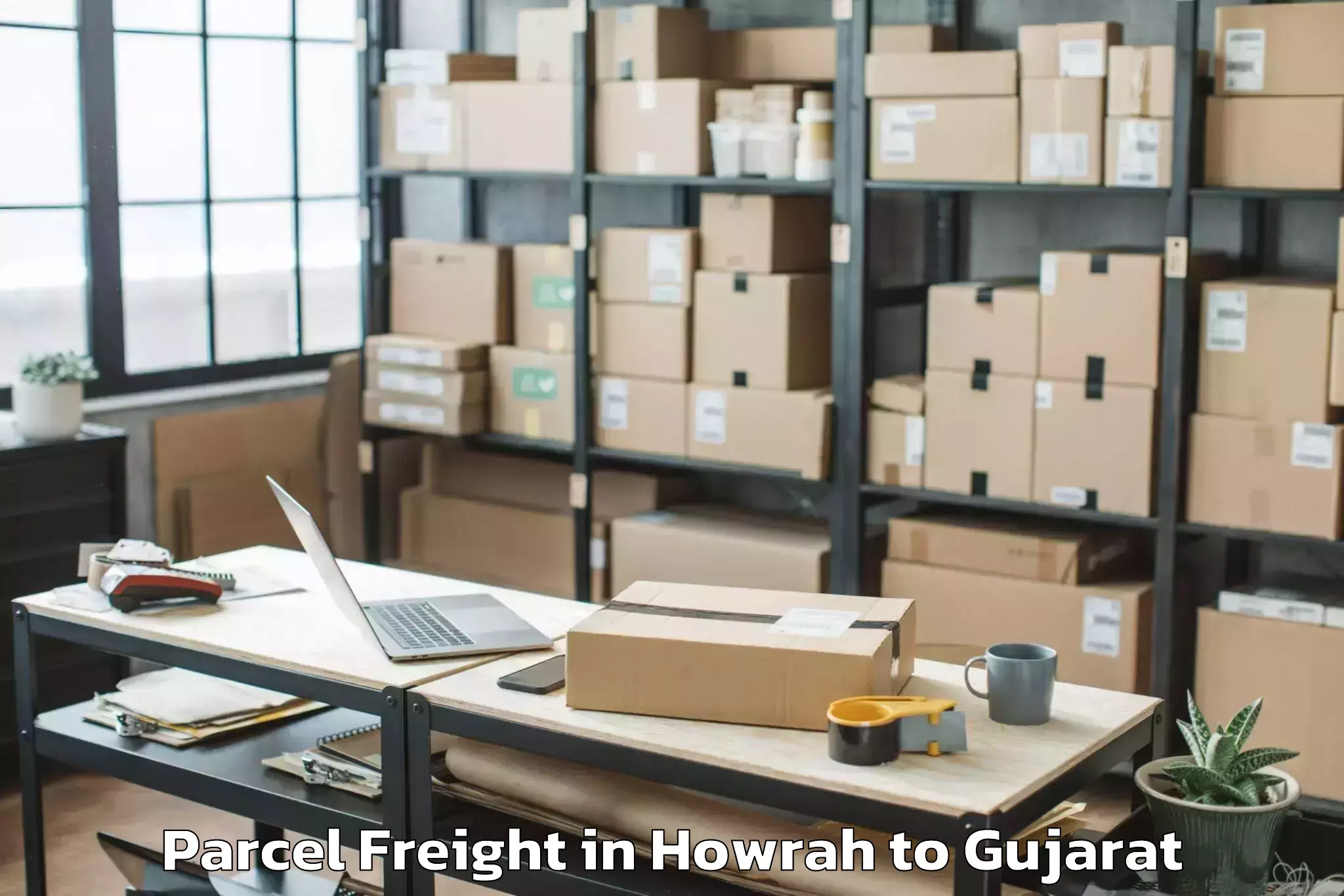 Leading Howrah to Mahudha Parcel Freight Provider